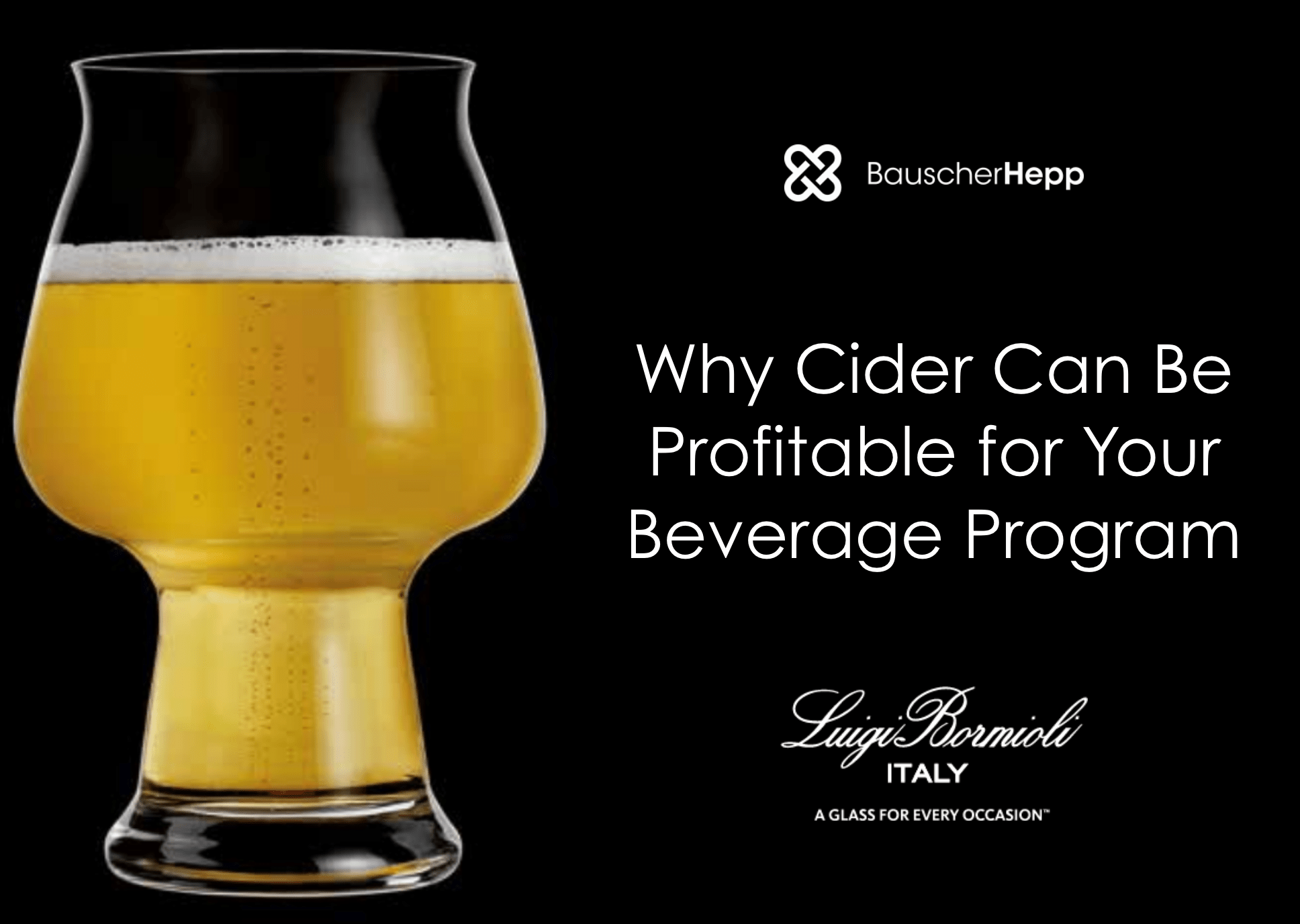 Why Cider Can Be Profitable for Your Beverage Program